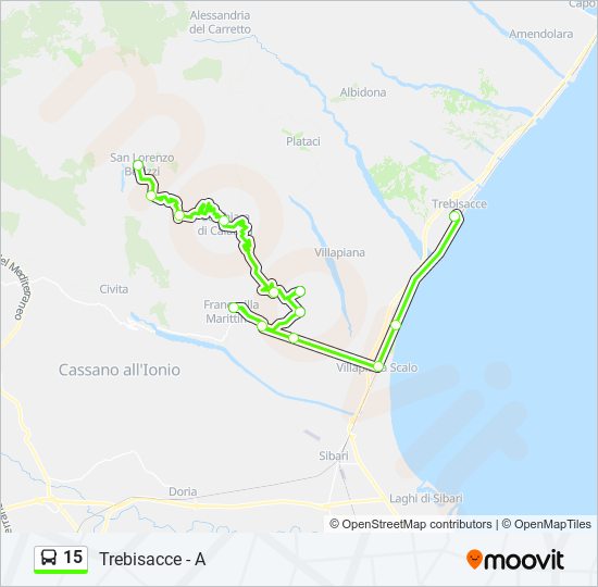 15 bus Line Map