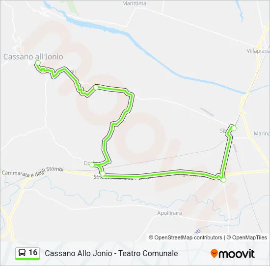 16  Line Map