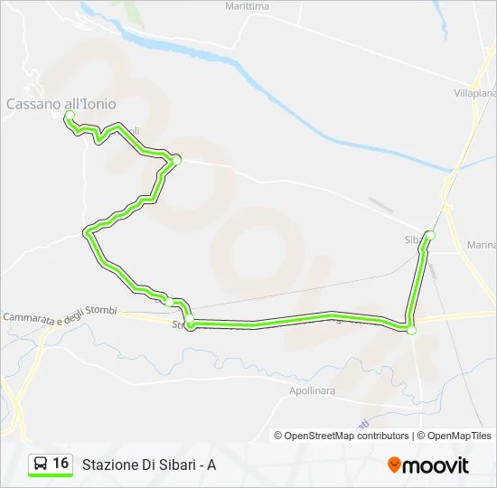 16  Line Map