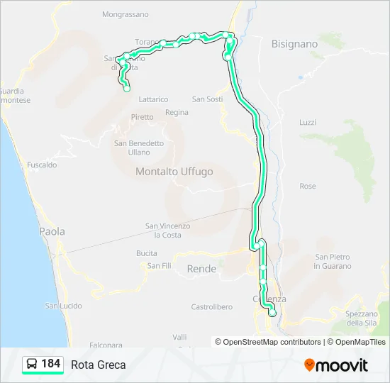 184  Line Map