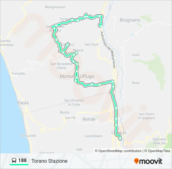 188  Line Map