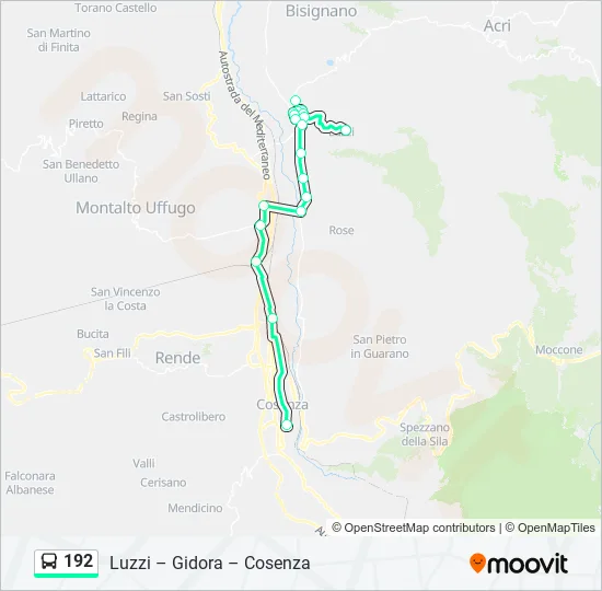 192  Line Map