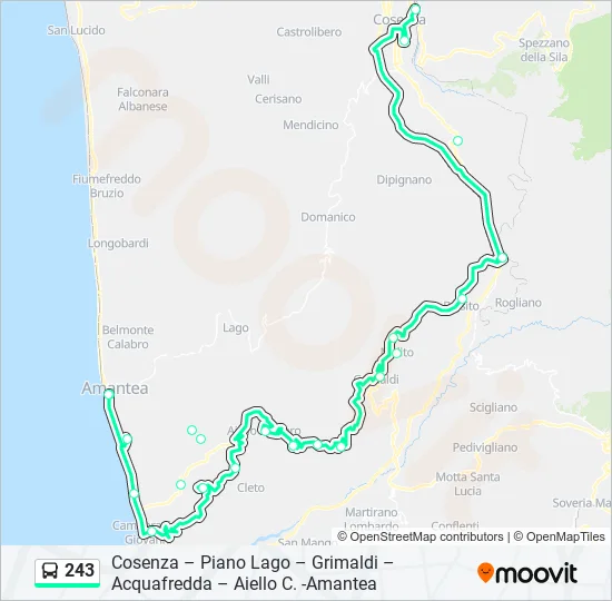 243  Line Map