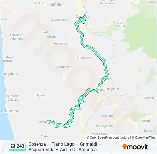 243  Line Map