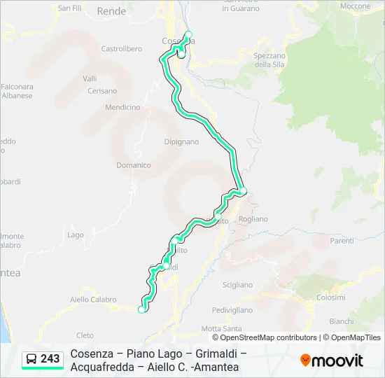 243  Line Map