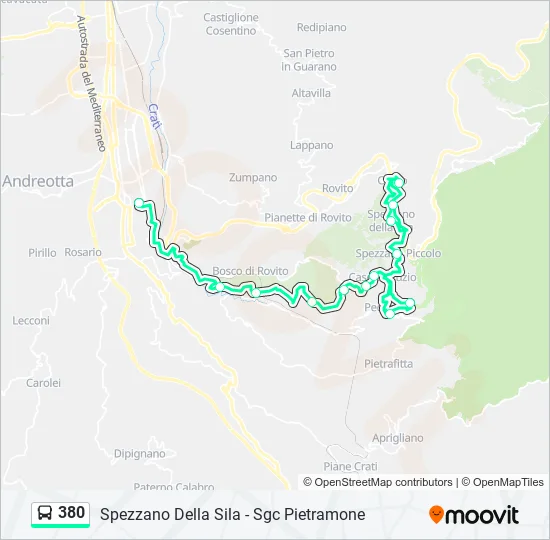 380  Line Map