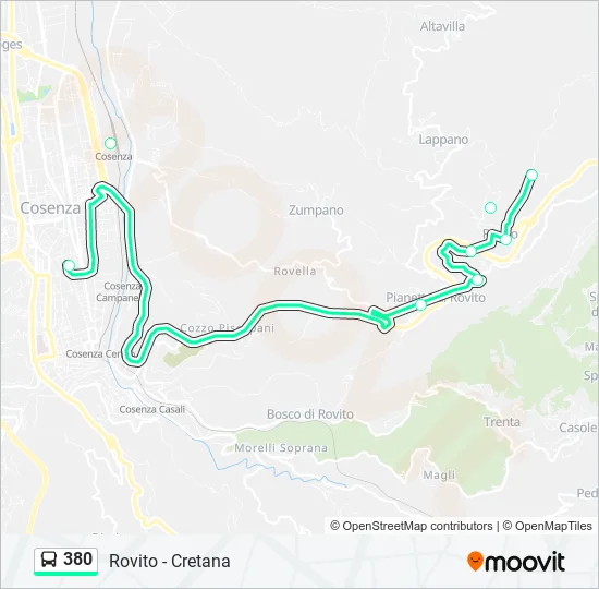 380  Line Map
