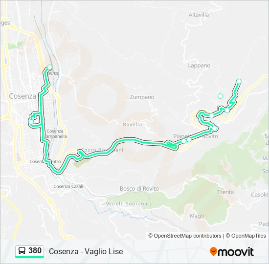 380  Line Map