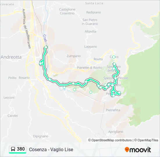 380  Line Map