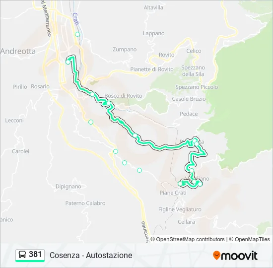 381  Line Map