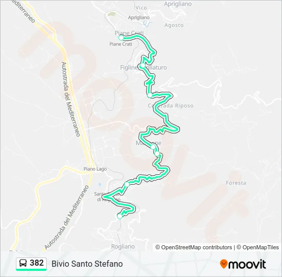 382  Line Map