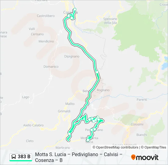 383 B  Line Map