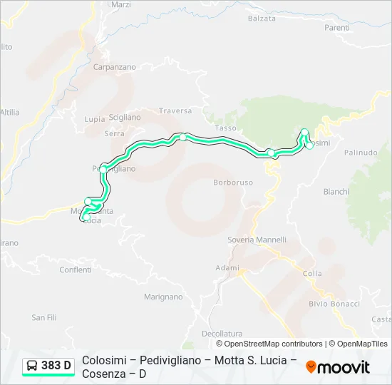 383 D  Line Map