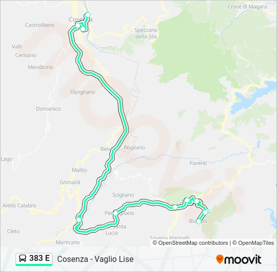 383 E  Line Map