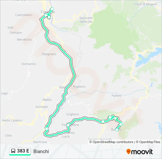 383 E  Line Map