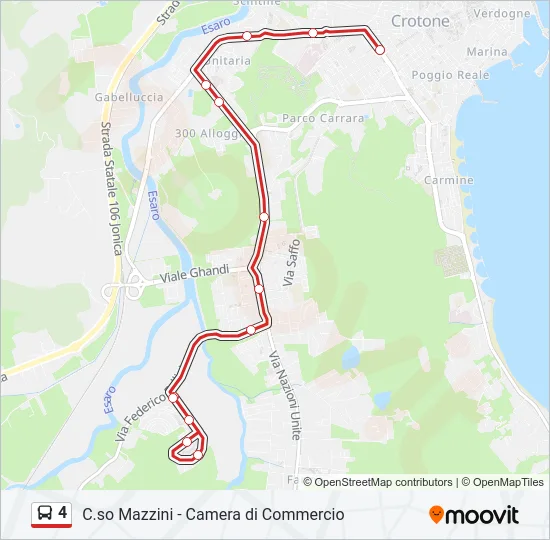 4 Bus Line Map