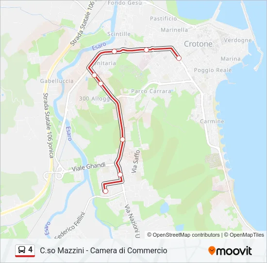 4 Bus Line Map