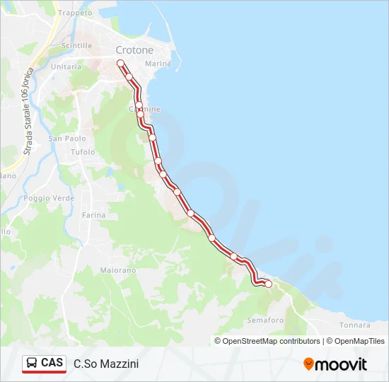 CAS Bus Line Map