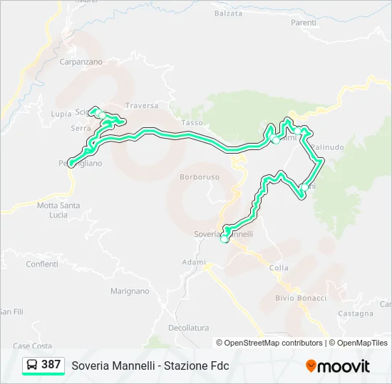 387  Line Map