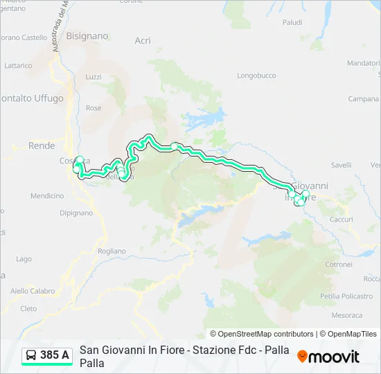 385 A  Line Map