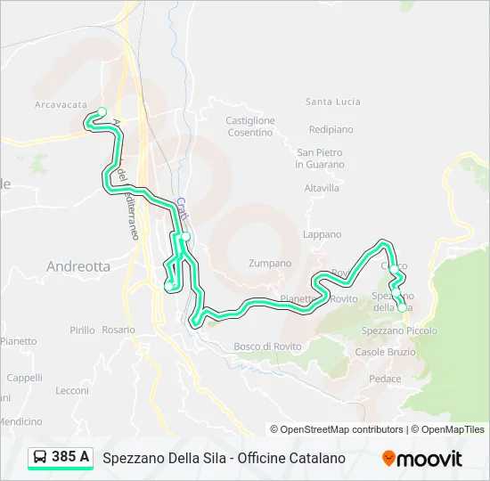 Percorso linea  385 A