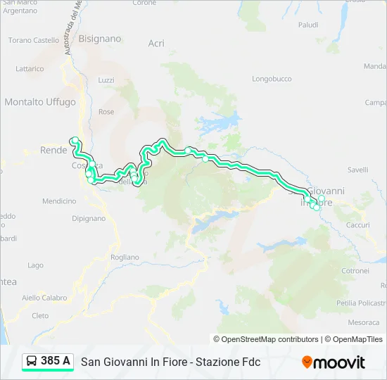 385 A  Line Map