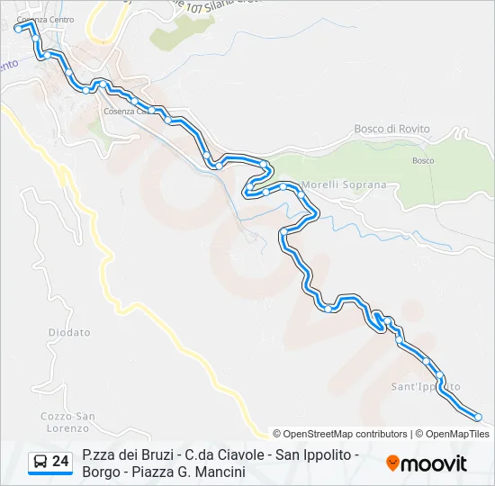 24 Bus Line Map
