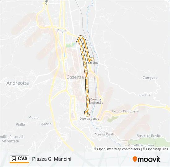 CVA Bus Line Map
