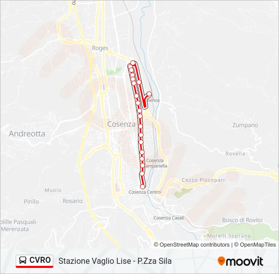 CVRO Bus Line Map