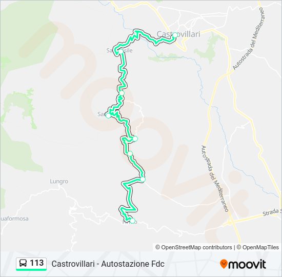 Percorso linea  113