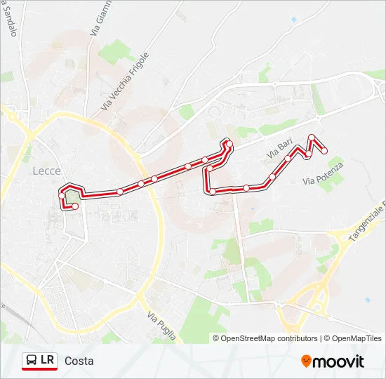 LR Bus Line Map