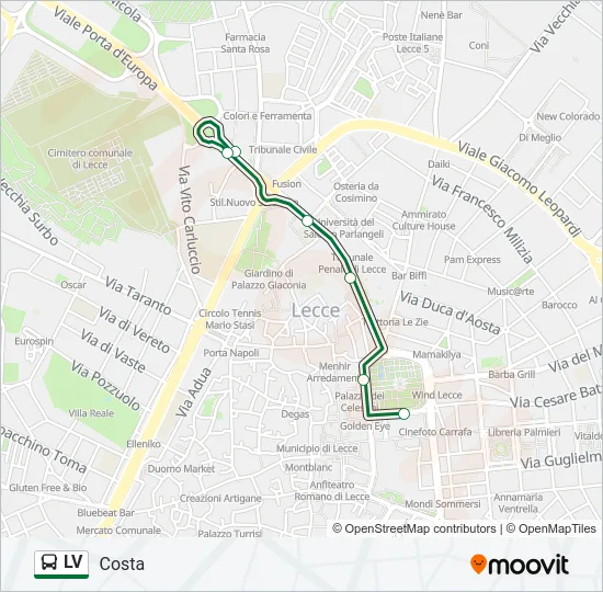 LV Bus Line Map