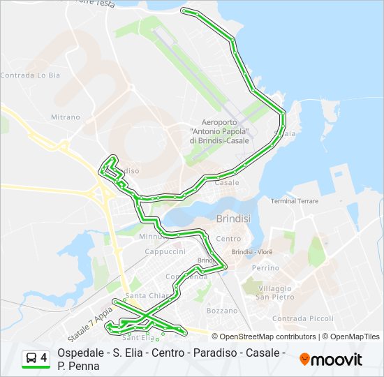 4 Bus Line Map