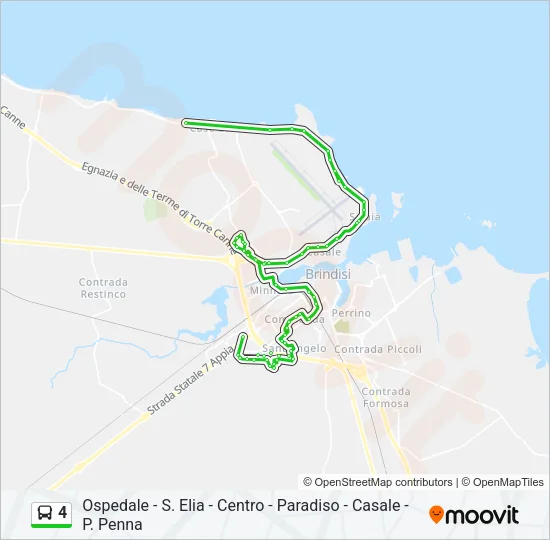 4 Bus Line Map