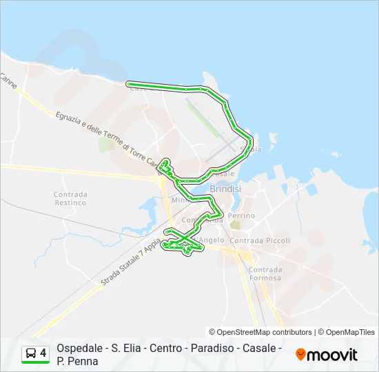 4 Bus Line Map
