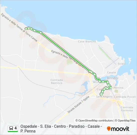 4 Bus Line Map