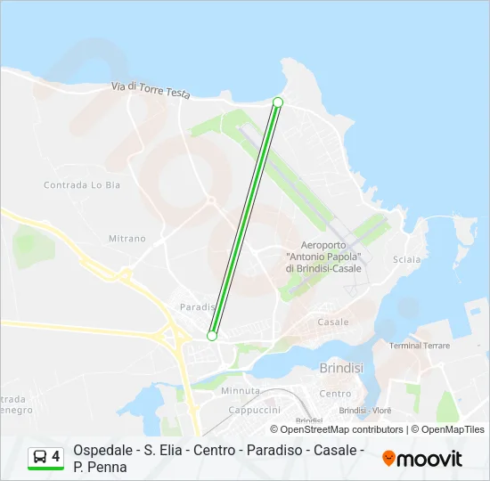 4 Bus Line Map
