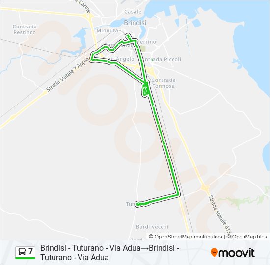 7 bus Line Map