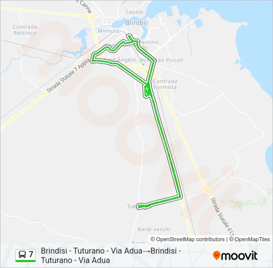 7 Bus Line Map