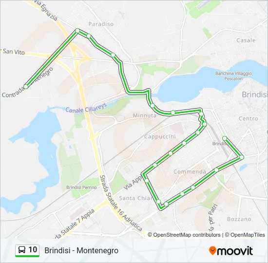 10 Bus Line Map