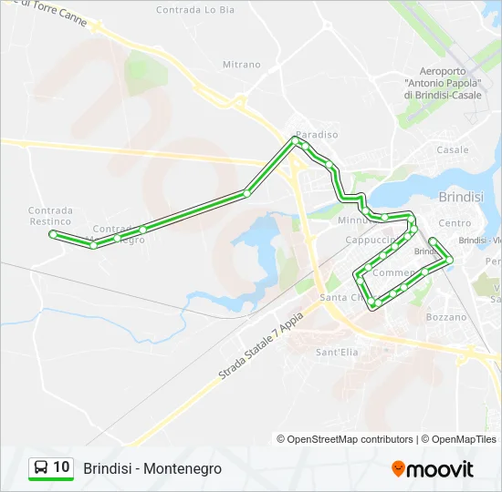 10 Bus Line Map