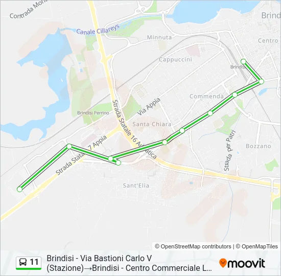 11 Bus Line Map
