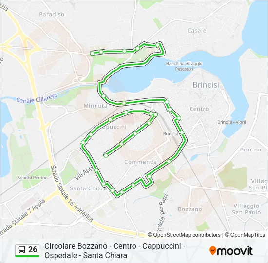 26 Bus Line Map
