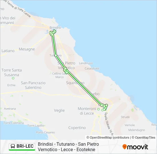 BRI-LEC Bus Line Map