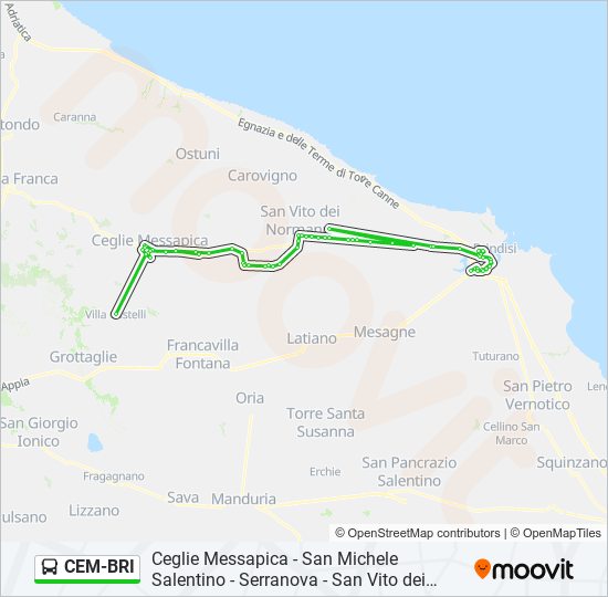 CEM-BRI bus Line Map