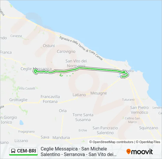 CEM-BRI Bus Line Map