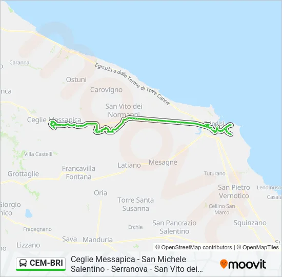 CEM-BRI Bus Line Map