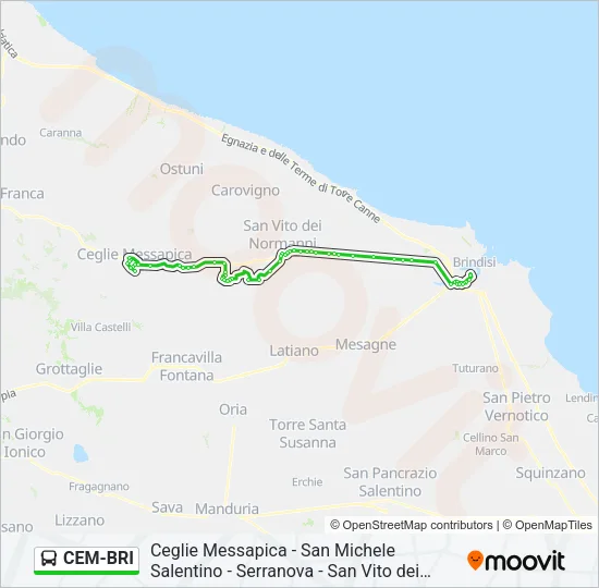 CEM-BRI Bus Line Map