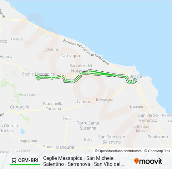 CEM-BRI Bus Line Map