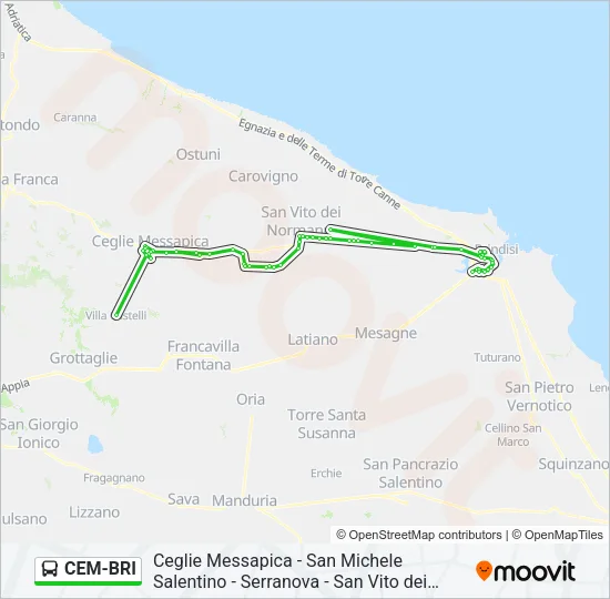 CEM-BRI Bus Line Map